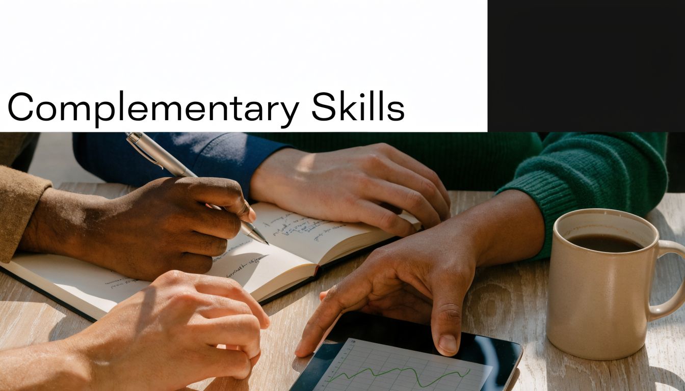 A diverse group of professionals working together at a table while reviewing notes and data charts.