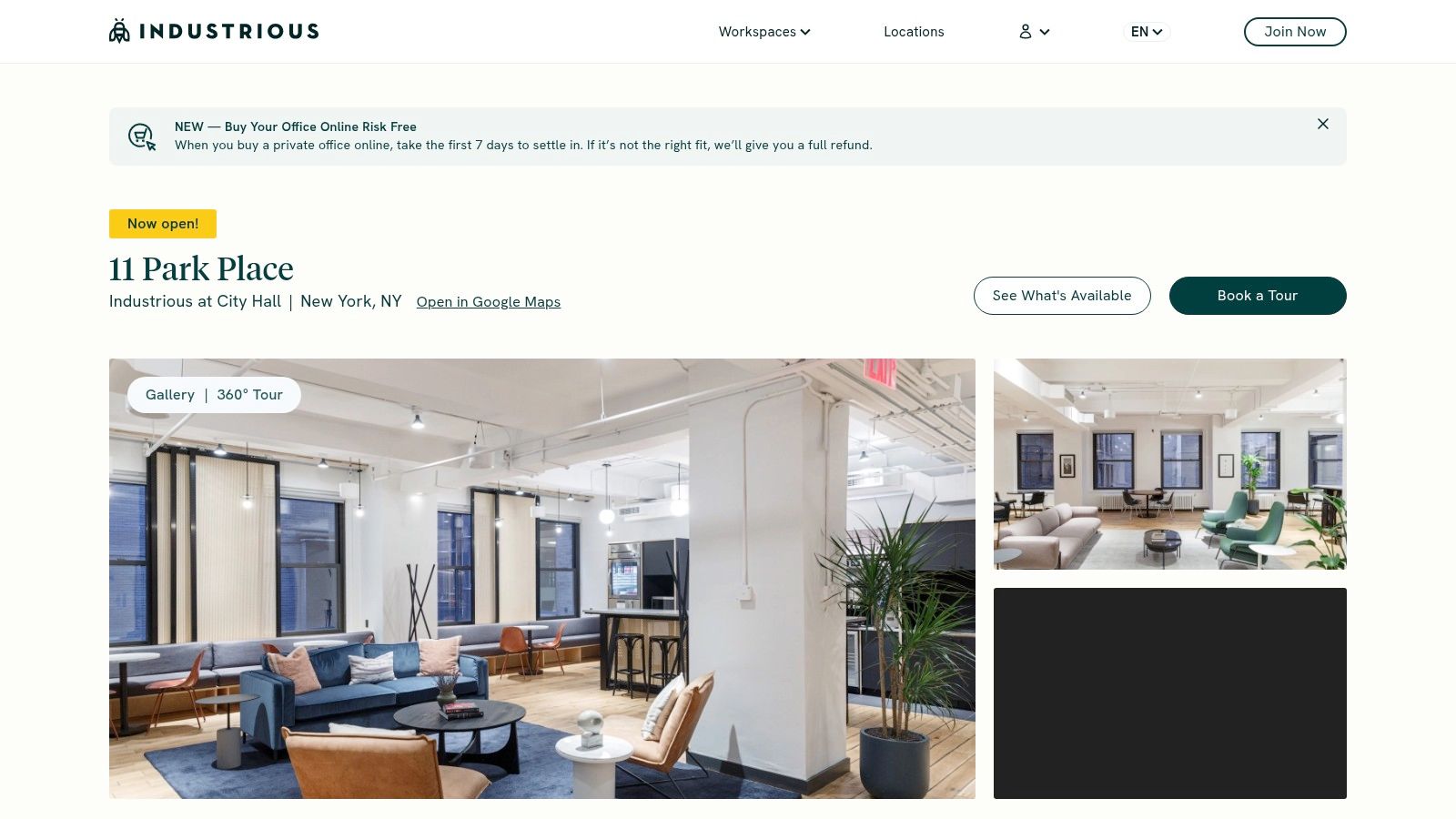 Industrious (Multiple NYC locations)