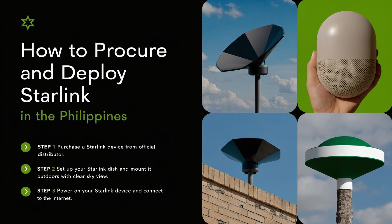 A guide on how to procure and deploy Starlink satellite internet equipment in the Philippines.